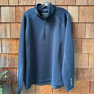 EUC Sunice Black Quarter Zip Long Sleeve Mock Neck Pullover in Men's X-Large